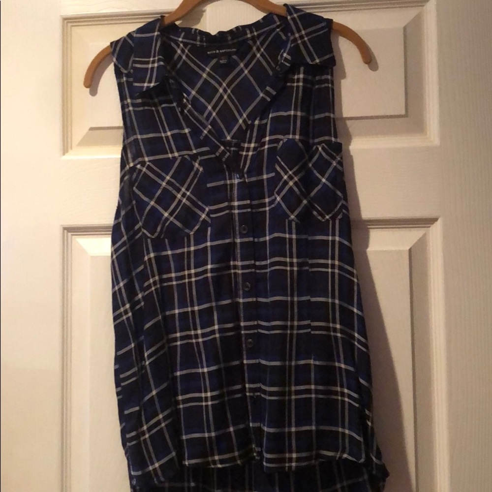 Plaid Print Tank Top